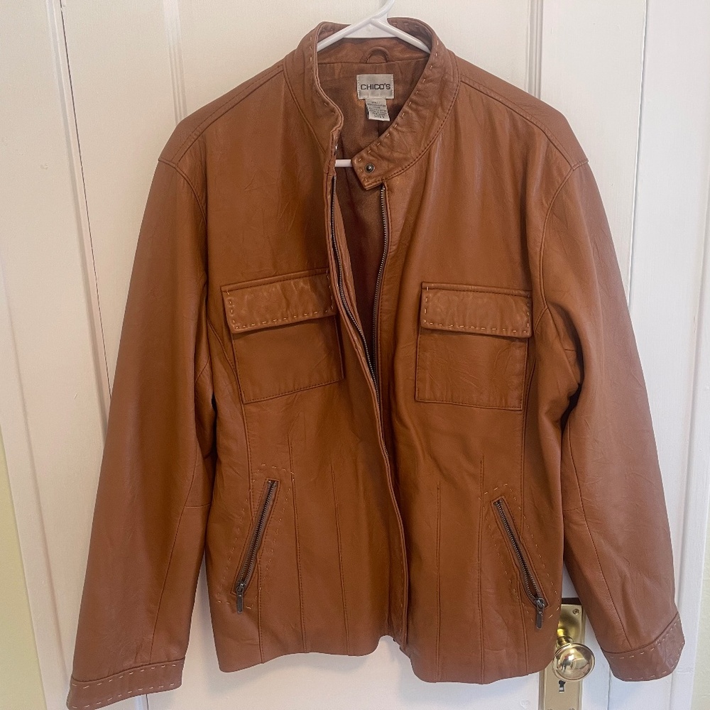 Chicos leather jacket
